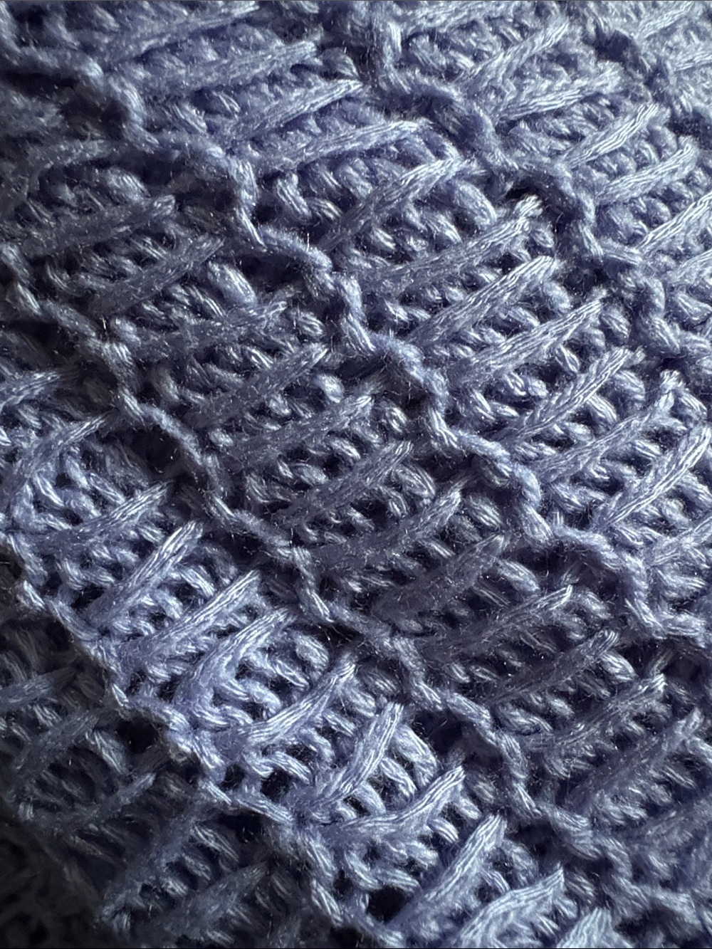 SO Light Blue Open-Knit Crewneck Sweater - Picture 2 of 2